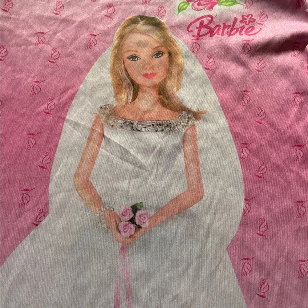 Gown & hair ornament Barbie girls new size 4 polyester nylon cap sleeves